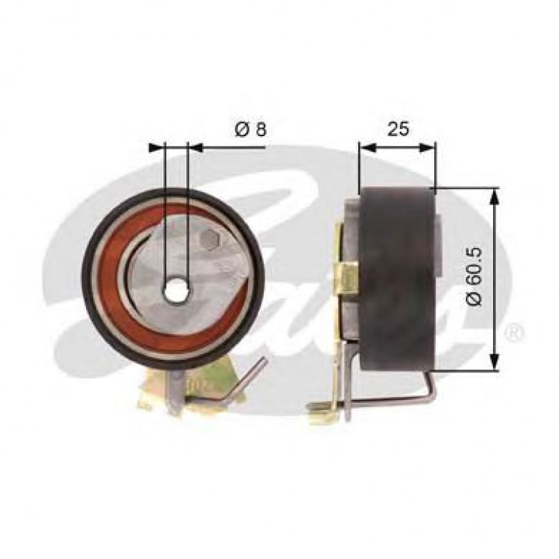 T43023 (7784-21023)  Натяжний ролик ременя ГРМ GATES POWERGRIP TENSIONER