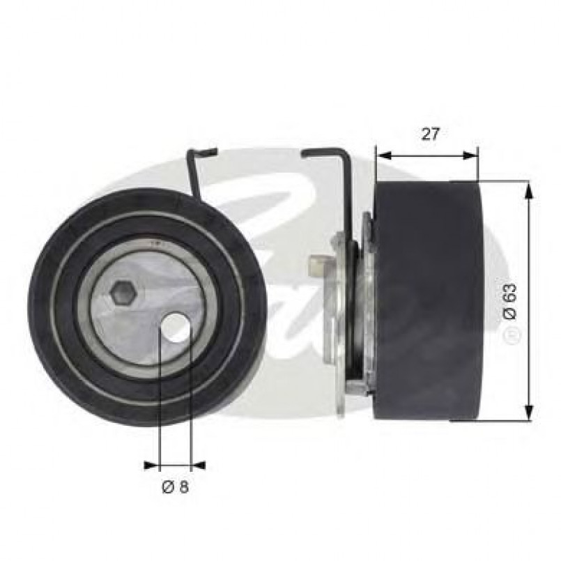 T43037 (7784-21030)  Натяжний ролик ременя ГРМ GATES POWERGRIP TENSIONER