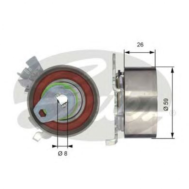 T43040 (7784-21033)  Натяжний ролик ременя ГРМ GATES POWERGRIP TENSIONER