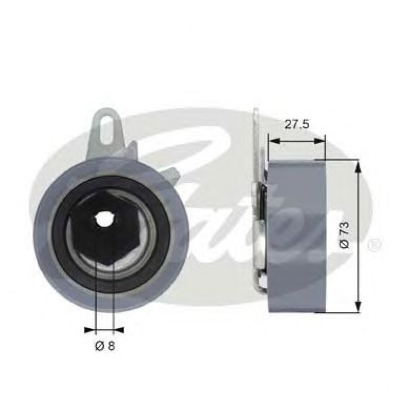 T43054 (7784-21047)  Натяжний ролик ременя ГРМ GATES POWERGRIP TENSIONER