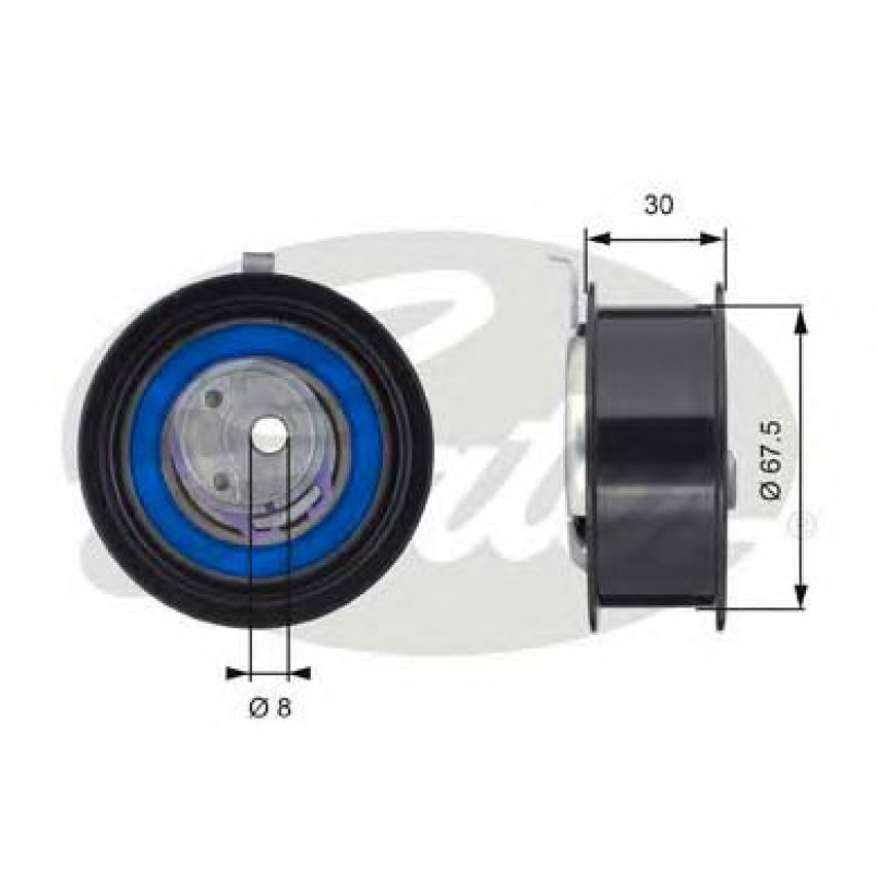 T43059 (7784-21052)  Натяжний ролик ременя ГРМ GATES POWERGRIP TENSIONER