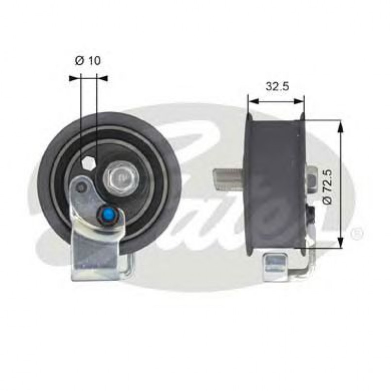 T43065 (7784-21058)  Натяжний ролик ременя ГРМ GATES POWERGRIP TENSIONER