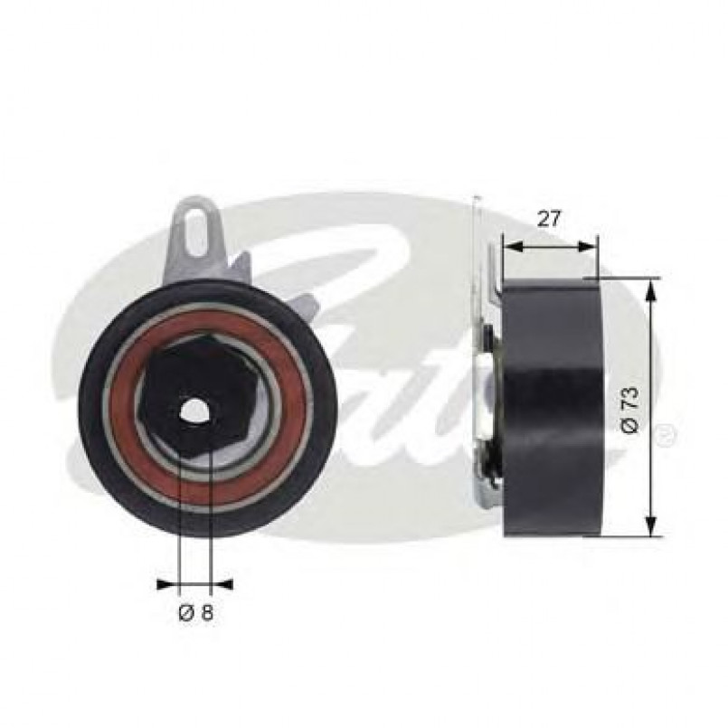 T43067 (7784-21060)  Натяжний ролик ременя ГРМ GATES POWERGRIP TENSIONER