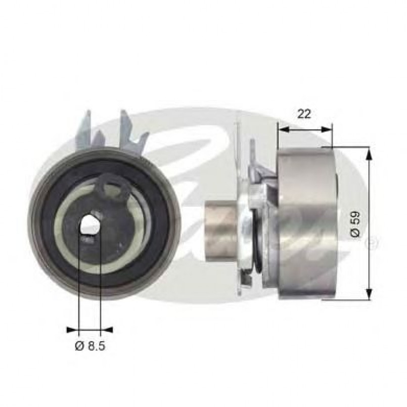 T43070 (7784-21063)  Натяжний ролик ременя ГРМ GATES POWERGRIP TENSIONER