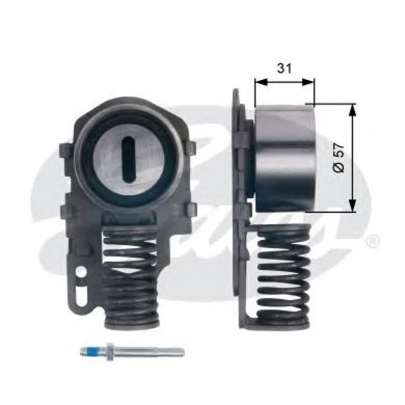 T43082 (7784-21075) Натяжний ролик ременя ГРМ GATES POWERGRIP TENSIONER