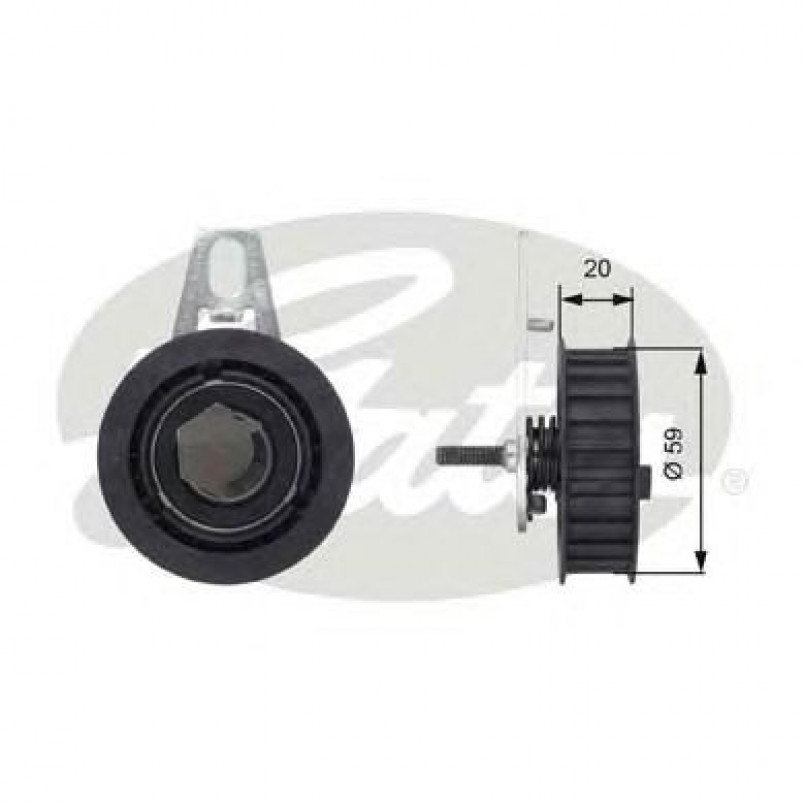T43108 (7784-21089)  Натяжний ролик ременя ГРМ GATES POWERGRIP TENSIONER