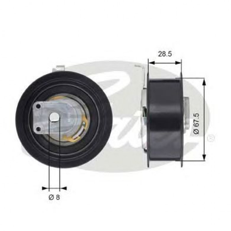 T43110 (7784-21091)  Натяжний ролик ременя ГРМ GATES POWERGRIP TENSIONER