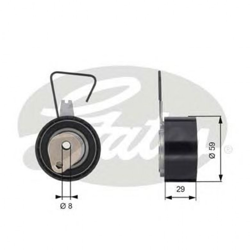 T43141 (7784-21115)  Натяжний ролик ременя ГРМ GATES POWERGRIP TENSIONER
