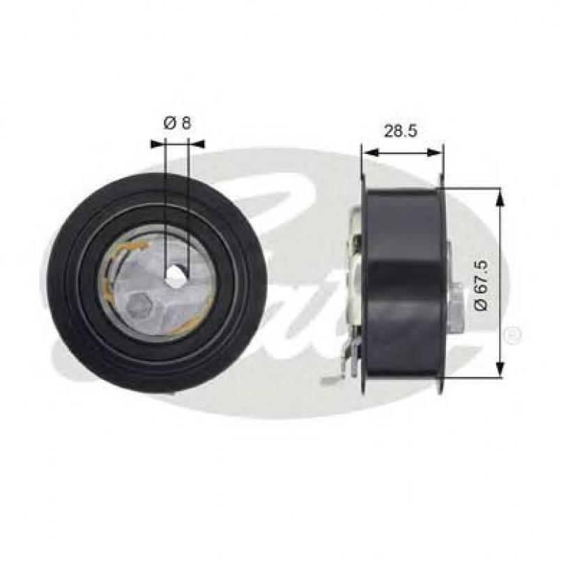 T43142 (7784-21116)  Натяжний ролик ременя ГРМ GATES POWERGRIP TENSIONER