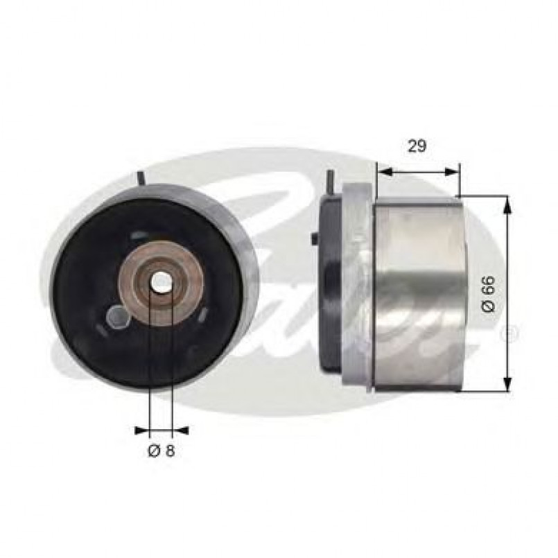 T43143 (7784-21117)  Натяжний ролик ременя ГРМ GATES POWERGRIP TENSIONER