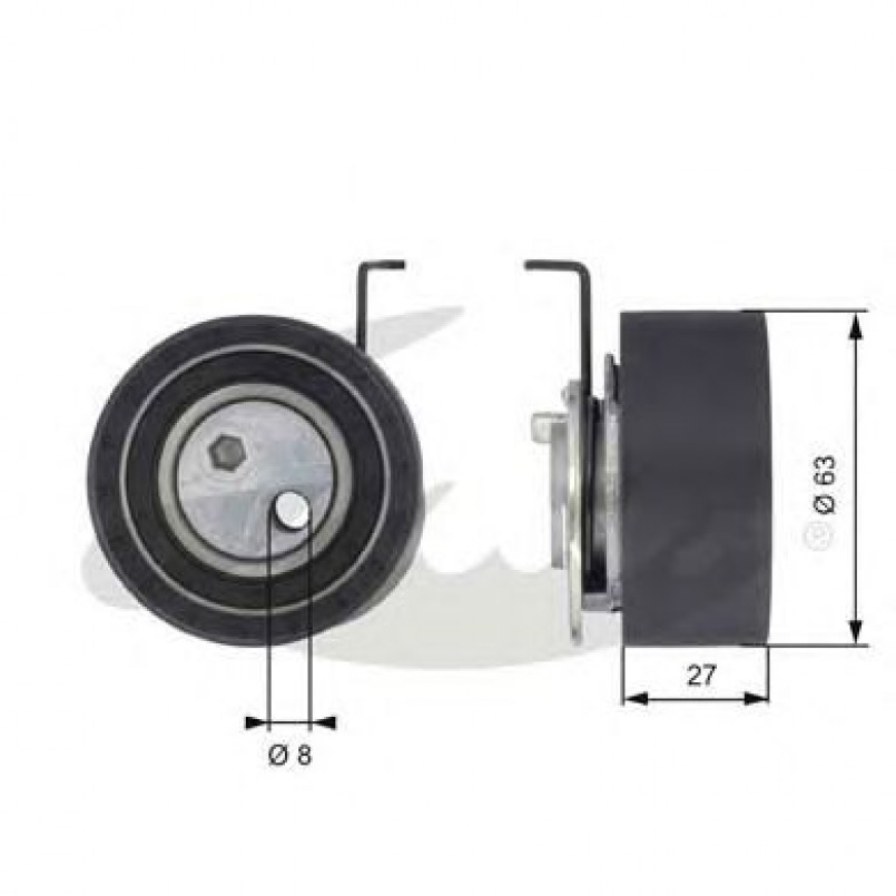 T43150 (7784-21124)  Натяжний ролик ременя ГРМ GATES POWERGRIP TENSIONER