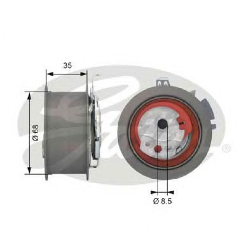 T43151 (7784-21125)  Натяжний ролик ременя ГРМ GATES POWERGRIP TENSIONER