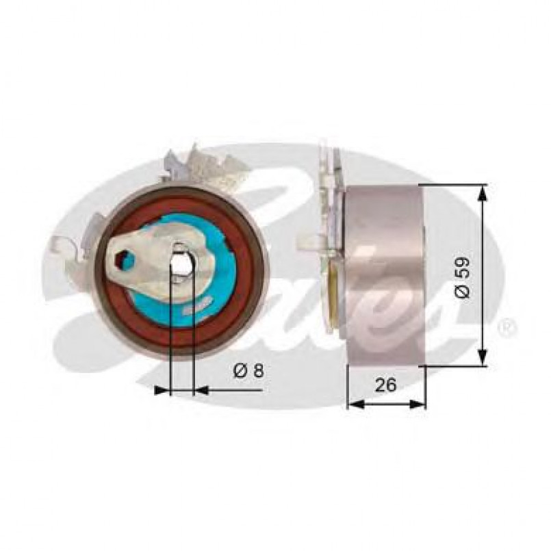 T43154 (7784-21128)  Натяжний ролик ременя ГРМ GATES POWERGRIP TENSIONER