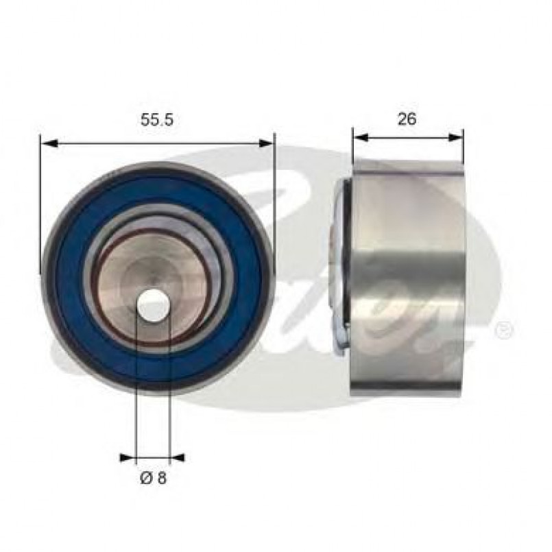 T43156 (7784-21130)  Натяжний ролик ременя ГРМ GATES POWERGRIP TENSIONER