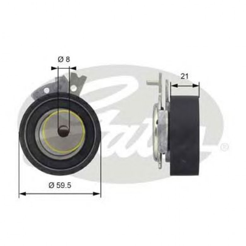 T43161 (7784-21135)  Натяжний ролик ременя ГРМ GATES POWERGRIP TENSIONER