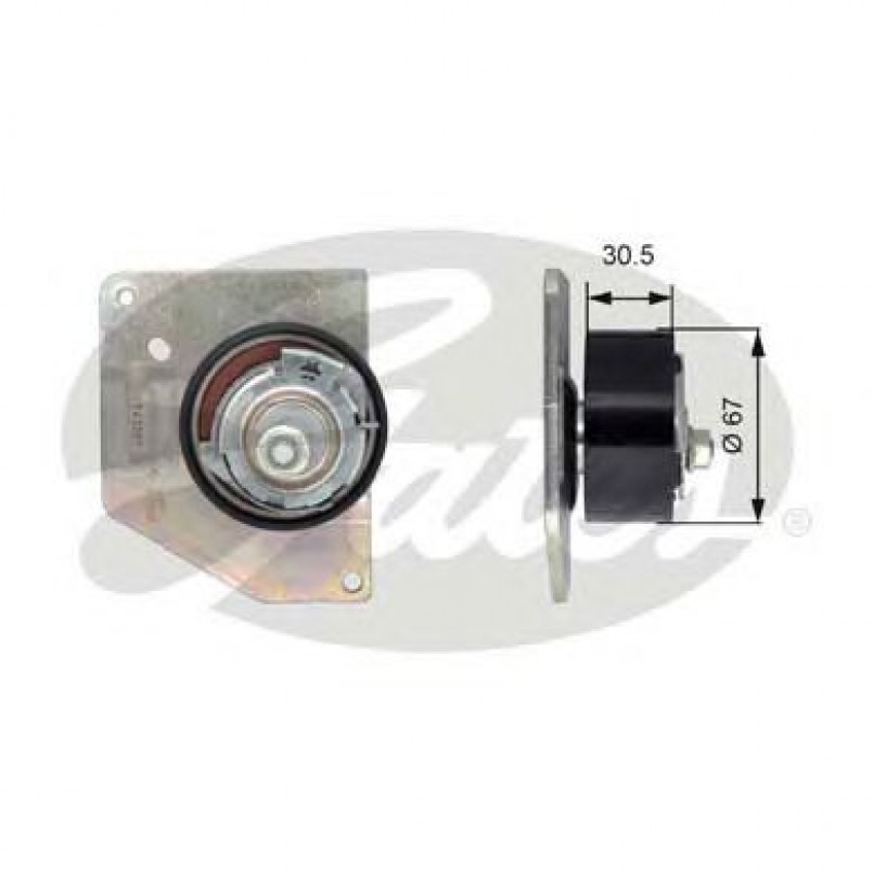 T43207 (7784-21158)  Натяжний ролик ременя ГРМ GATES POWERGRIP TENSIONER