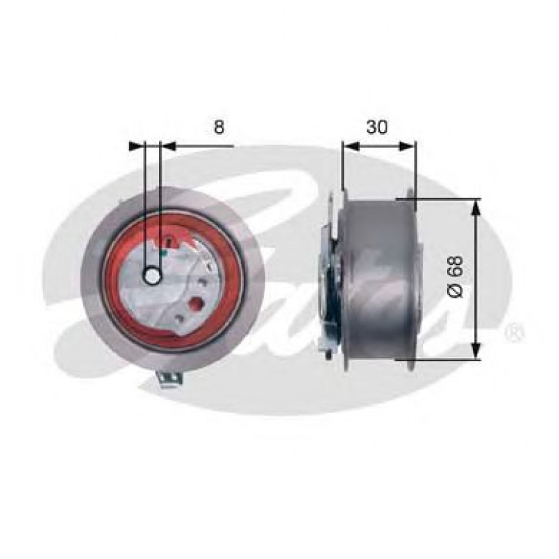 T43219 (7784-21161)  Натяжний ролик ременя ГРМ GATES POWERGRIP TENSIONER