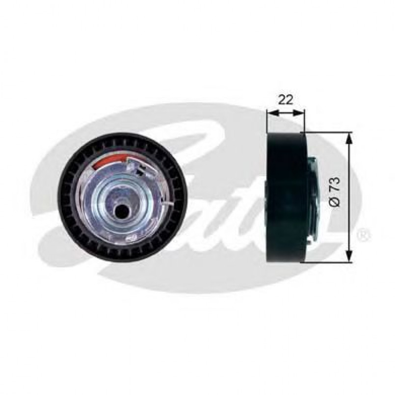 T43225 (7784-21163)  Натяжний ролик ременя ГРМ GATES POWERGRIP TENSIONER