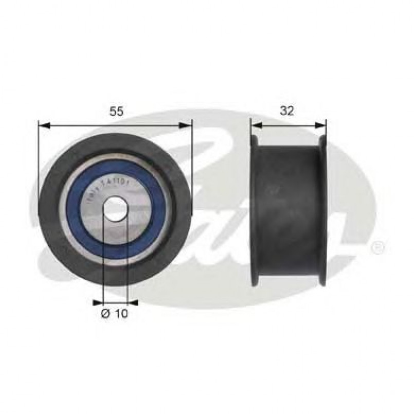T41101 (7786-11143)  Обвідний ролик ременя ГРМ GATES POWERGRIP IDLER