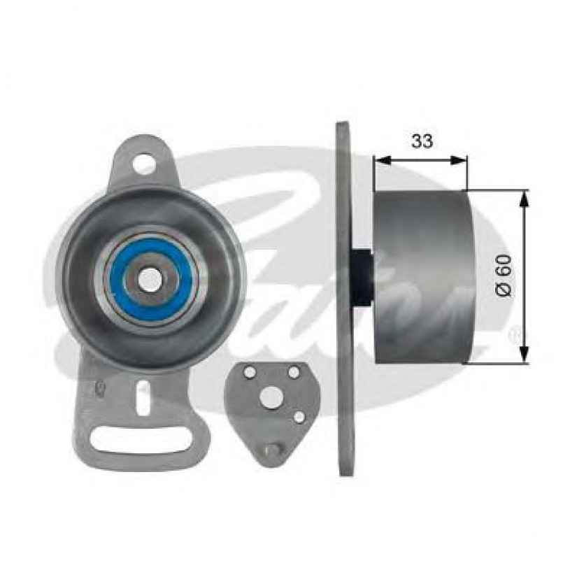 T41163 (7786-21205)  Натяжний ролик ременя ГРМ GATES POWERGRIP TENSIONER