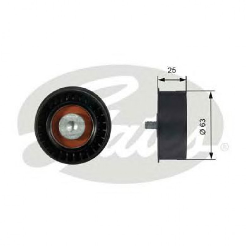 T42077 (7786-21370)  Обвідний ролик ременя ГРМ GATES POWERGRIP IDLER