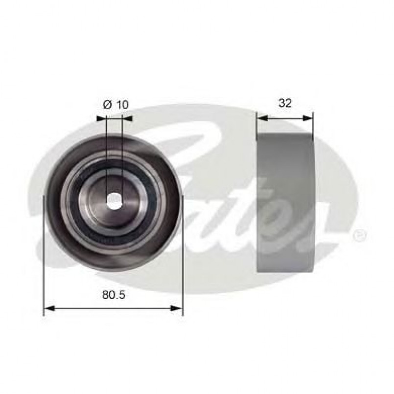 T42095 (7786-21388)  Обвідний ролик ременя ГРМ GATES POWERGRIP IDLER