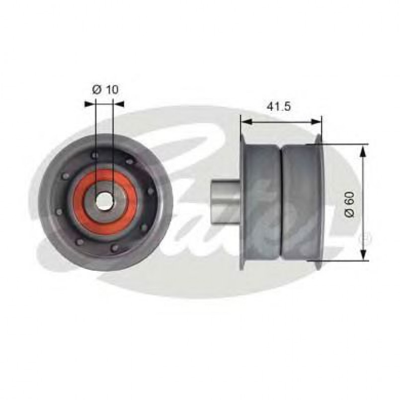 T42106 (7786-21399)  Обвідний ролик ременя ГРМ GATES POWERGRIP IDLER