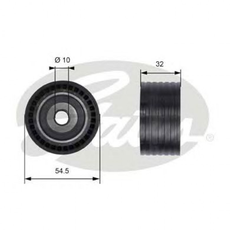 T41237 (7786-21478)  Обвідний ролик ременя ГРМ GATES POWERGRIP IDLER