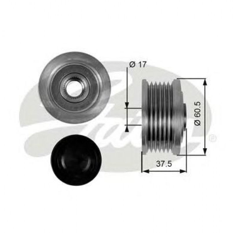 OAP7048 (7789-10018)  Шків генератора GATES OVERRUNNING PULLEY