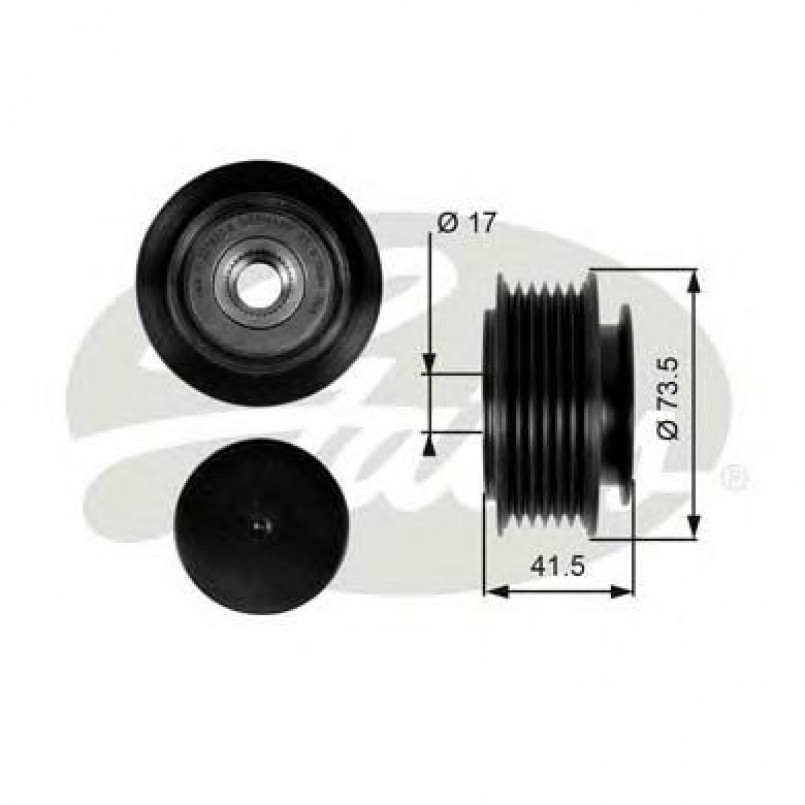 OAP7068 (7789-10026)  Шків генератора GATES OVERRUNNING PULLEY