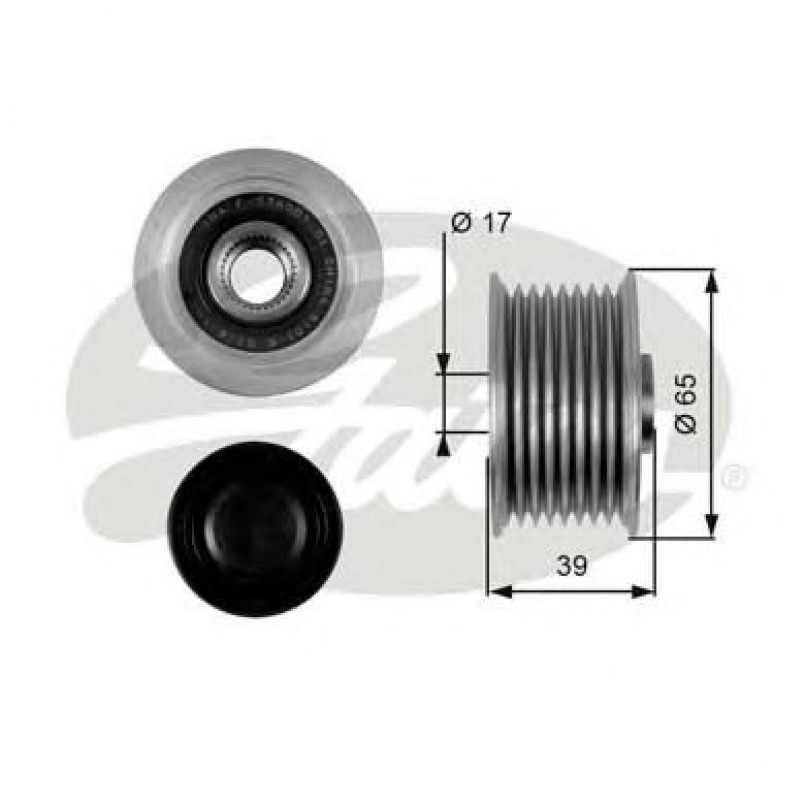 OAP7071 (7789-10028)  Шків генератора GATES OVERRUNNING PULLEY