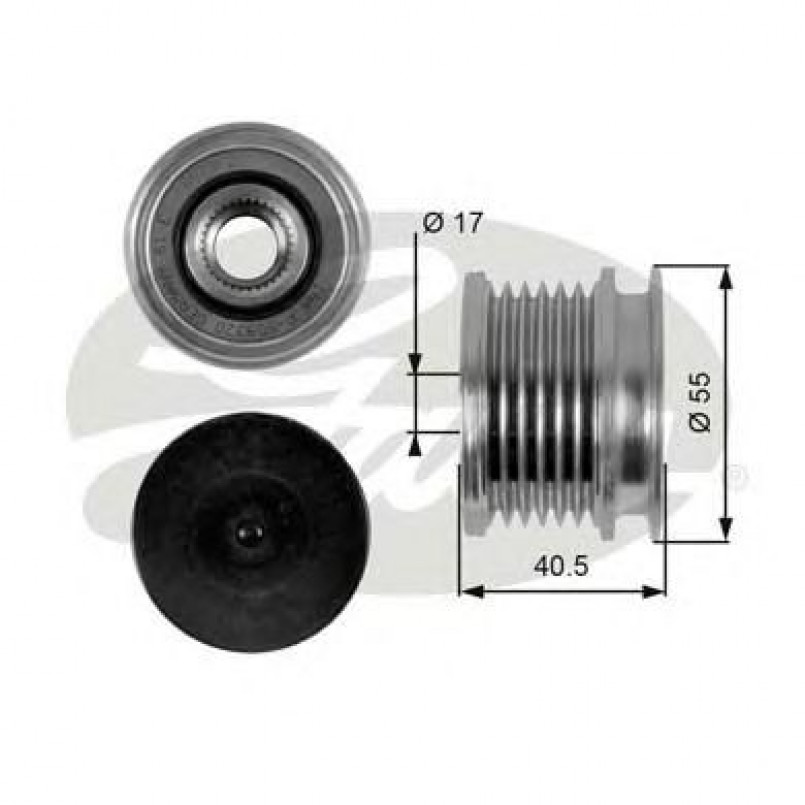 OAP7057 (7789-10029)  Шків генератора GATES OVERRUNNING PULLEY