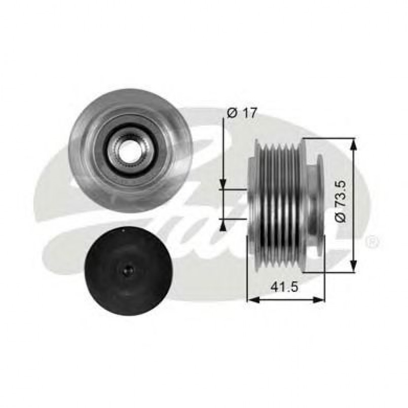 OAP7066 (7789-10030)  Шків генератора GATES OVERRUNNING PULLEY