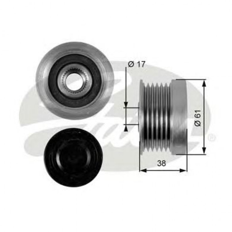 OAP7036 (7789-10035)  Шків генератора GATES OVERRUNNING PULLEY