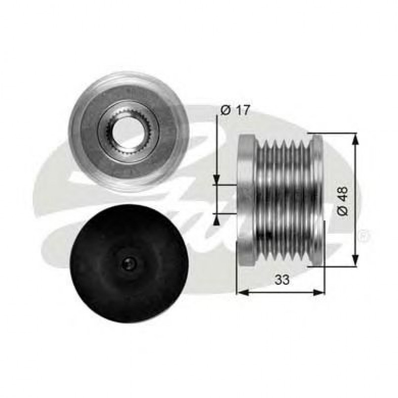 OAP7054 (7789-10037)  Шків генератора GATES OVERRUNNING PULLEY