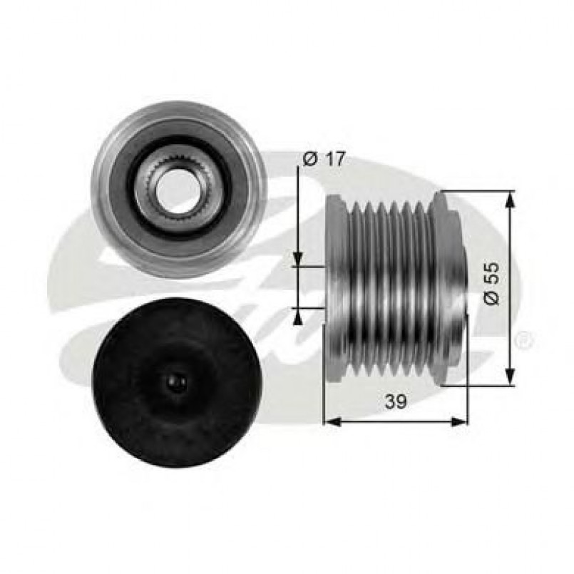 OAP7065 (7789-10040)  Шків генератора GATES OVERRUNNING PULLEY