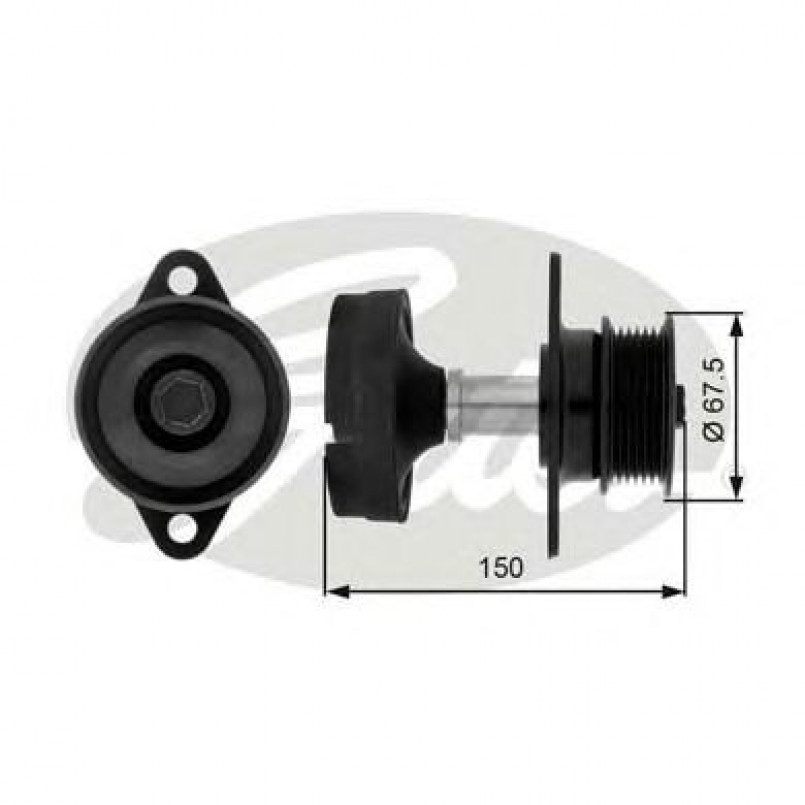 OAP7045 (7789-10071)  Шків генератора GATES OVERRUNNING PULLEY