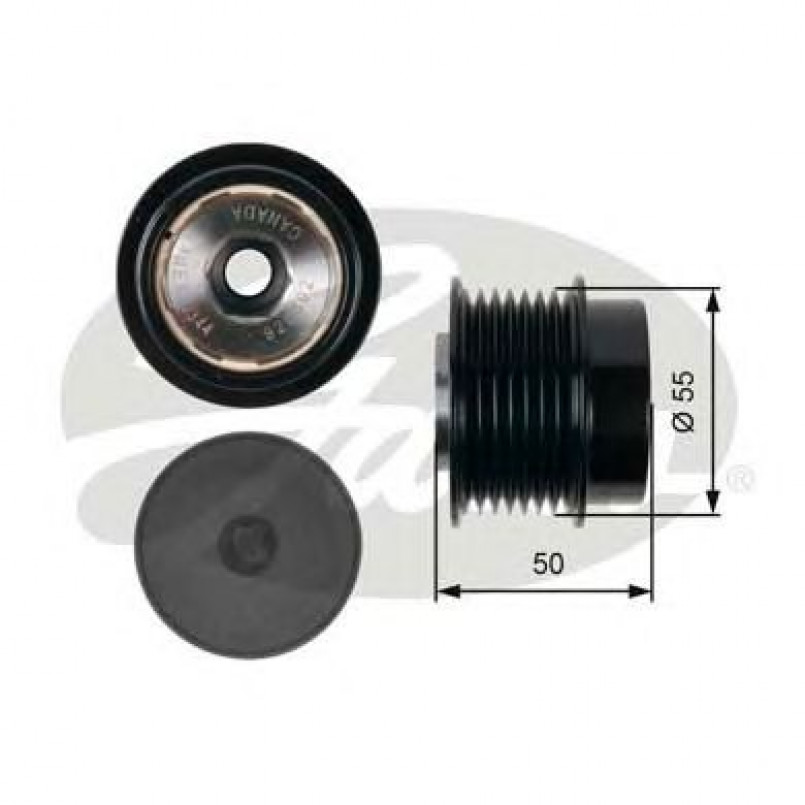 OAP7017 (7789-10075)  Шків генератора GATES OVERRUNNING PULLEY