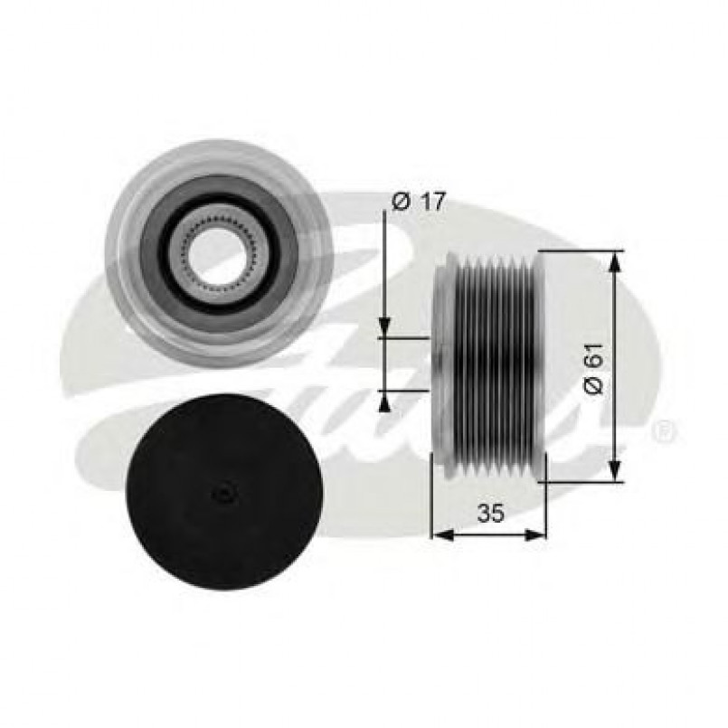 OAP7070 (7789-10077)  Шків генератора GATES OVERRUNNING PULLEY