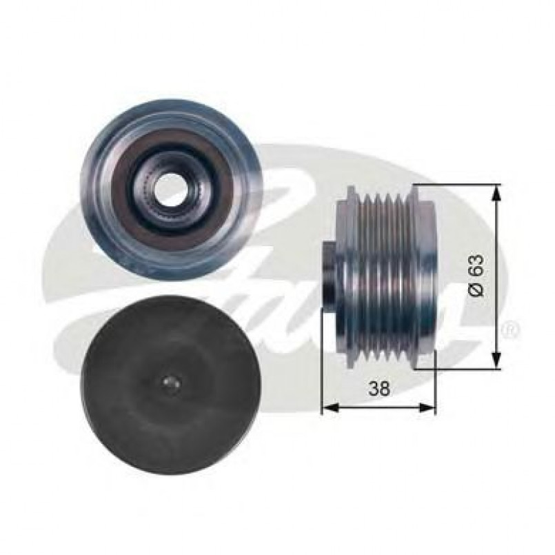 OAP7116 (7789-10087)  Шків генератора GATES OVERRUNNING PULLEY