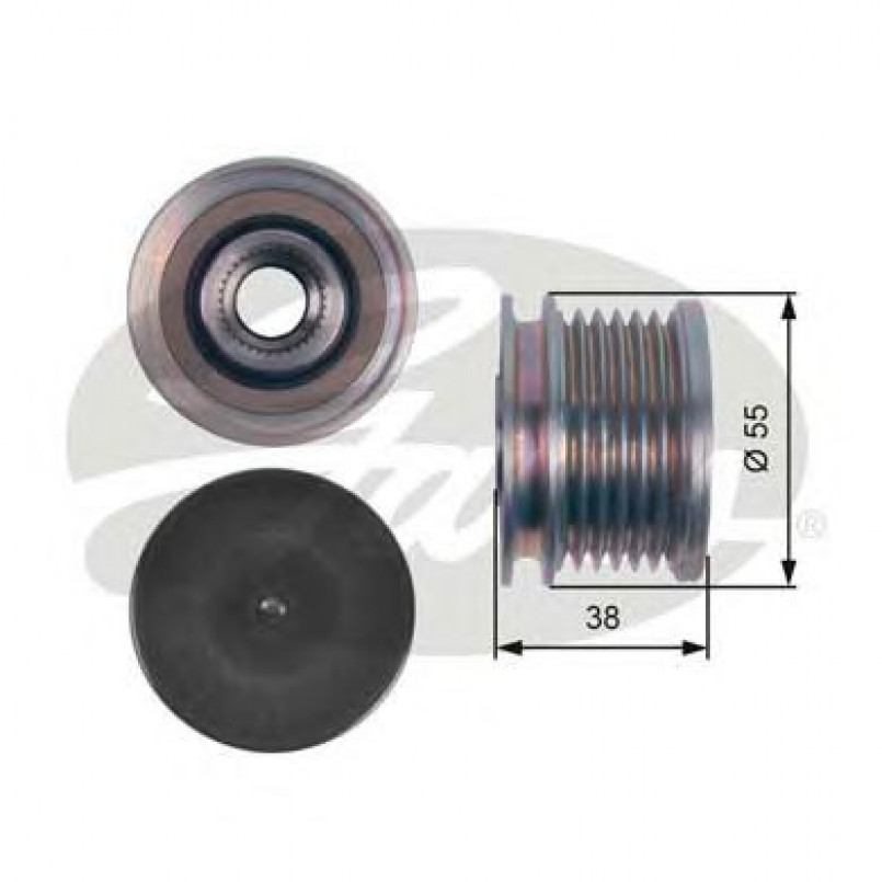 OAP7124 (7789-10099)  Шків генератора GATES OVERRUNNING PULLEY