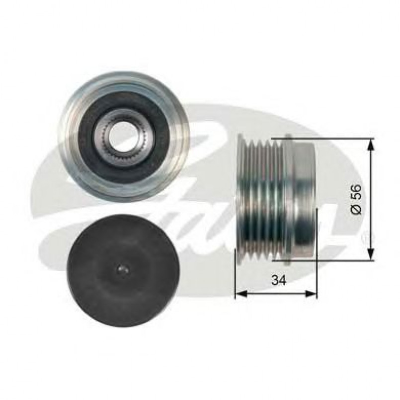 OAP7127 (7789-10102)  Шків генератора GATES OVERRUNNING PULLEY
