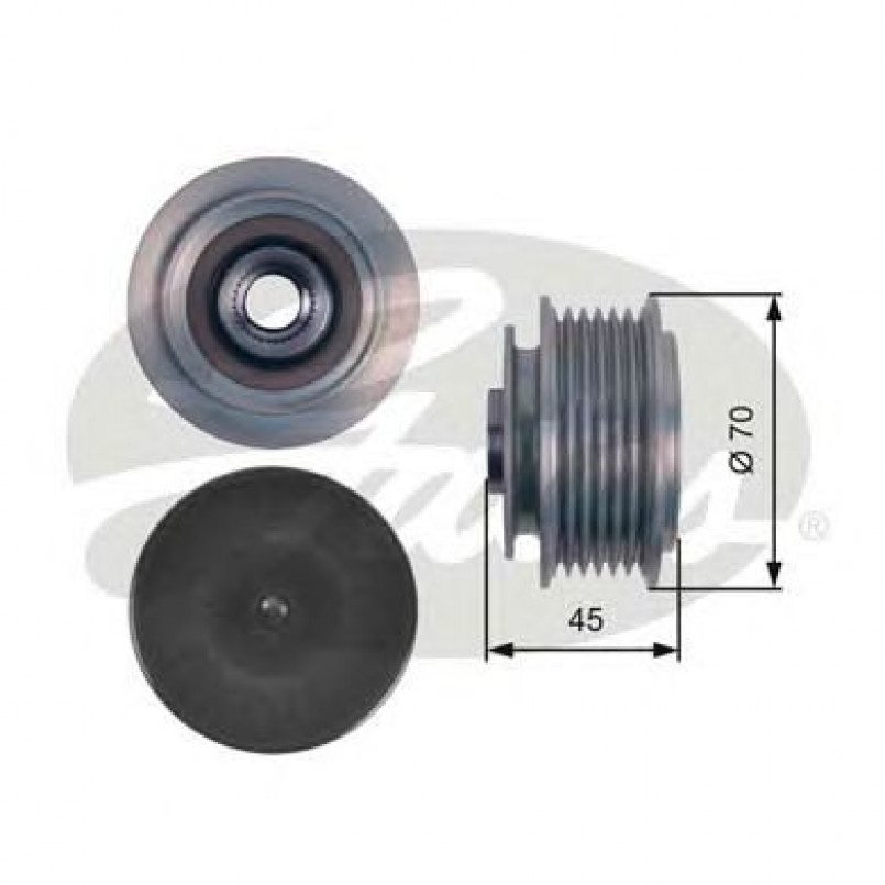 OAP7128 (7789-10103)  Шків генератора GATES OVERRUNNING PULLEY