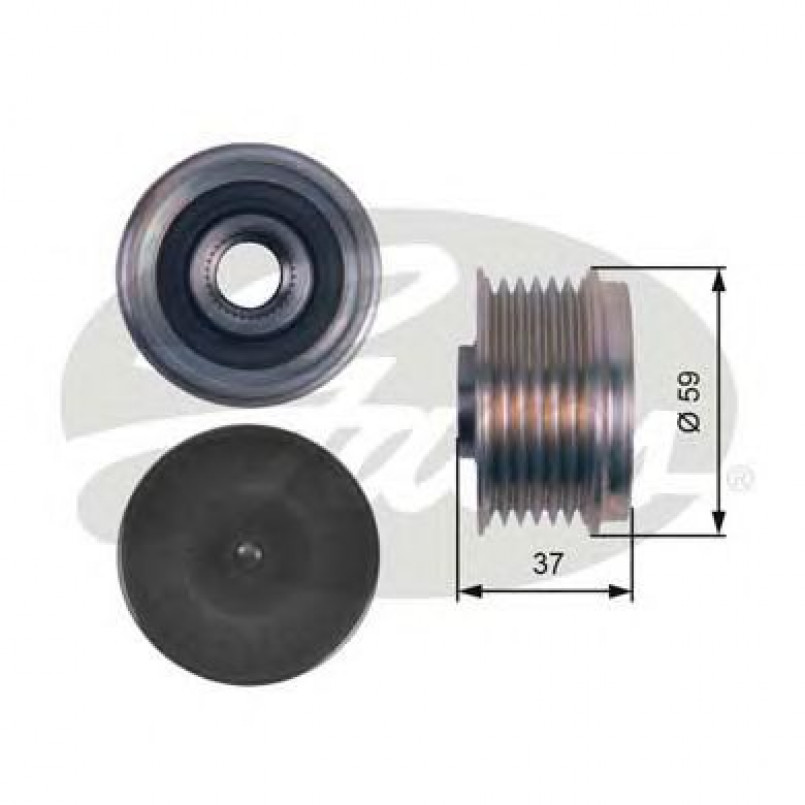 OAP7133 (7789-10108)  Шків генератора GATES OVERRUNNING PULLEY