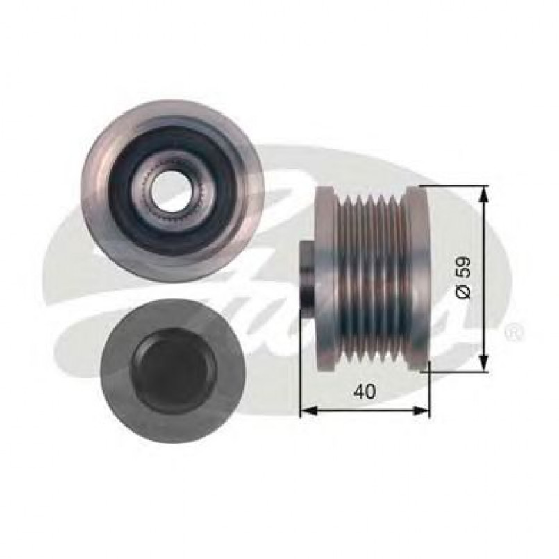 OAP7144 (7789-10117)  Шків генератора GATES OVERRUNNING PULLEY