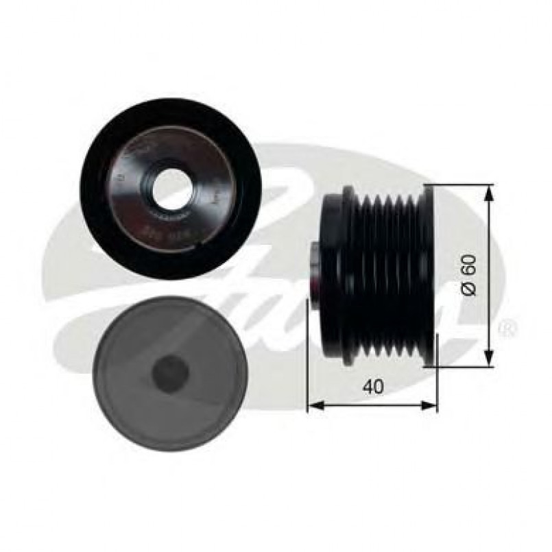 OAP7154 (7789-10154) Шків генератора GATES OVERRUNNING PULLEY