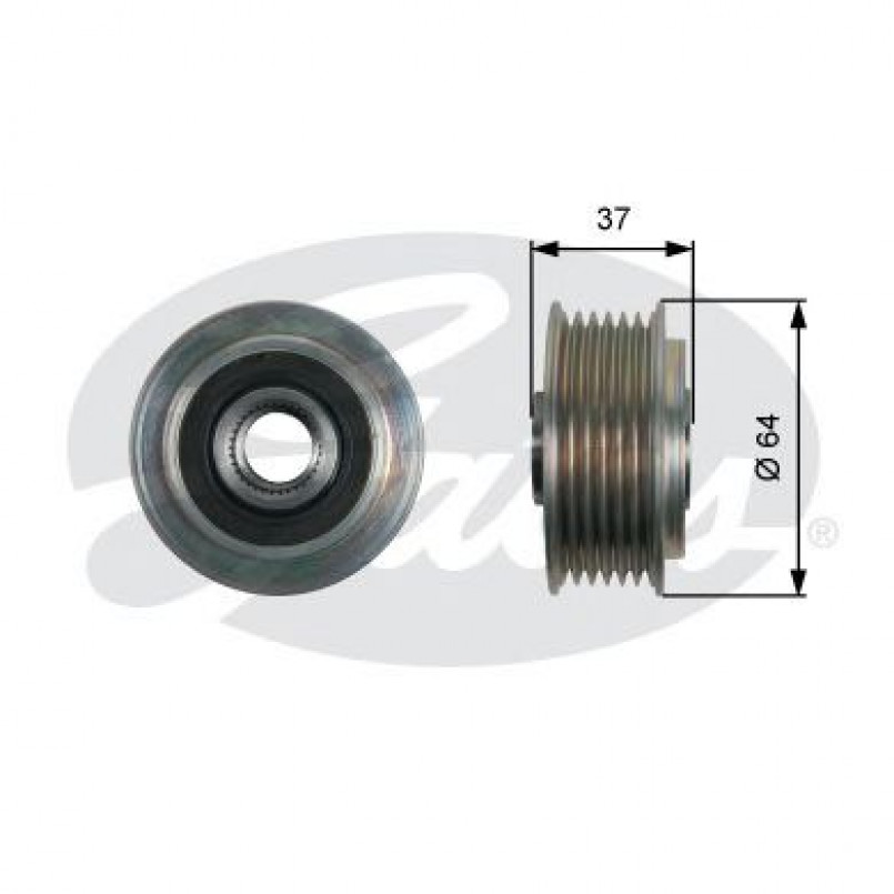OAP7160 (7789-10160)  Шків генератора GATES OVERRUNNING PULLEY