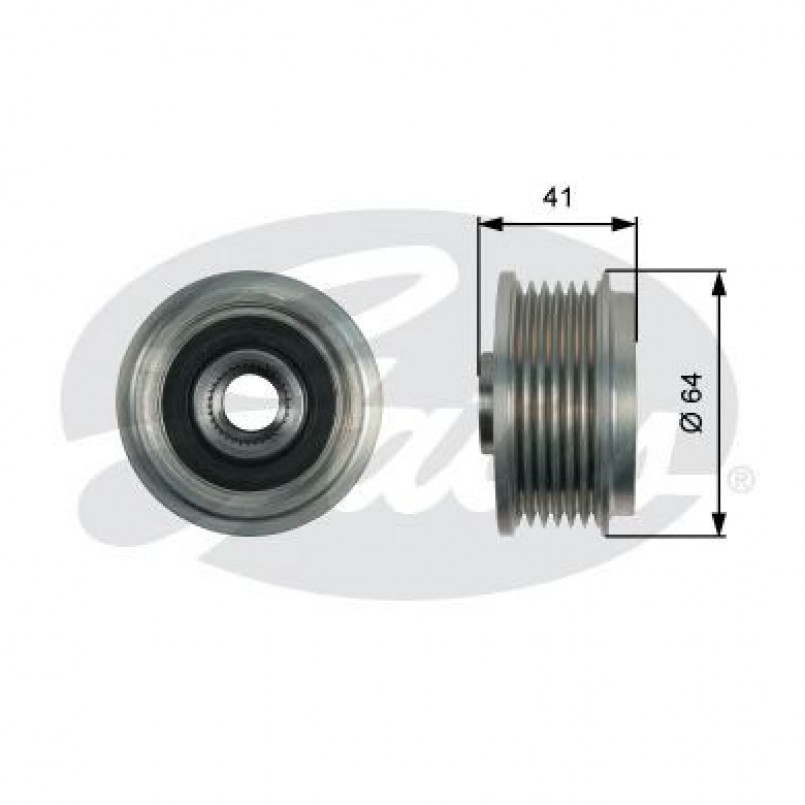 OAP7161 (7789-10161)  Шків генератора GATES OVERRUNNING PULLEY