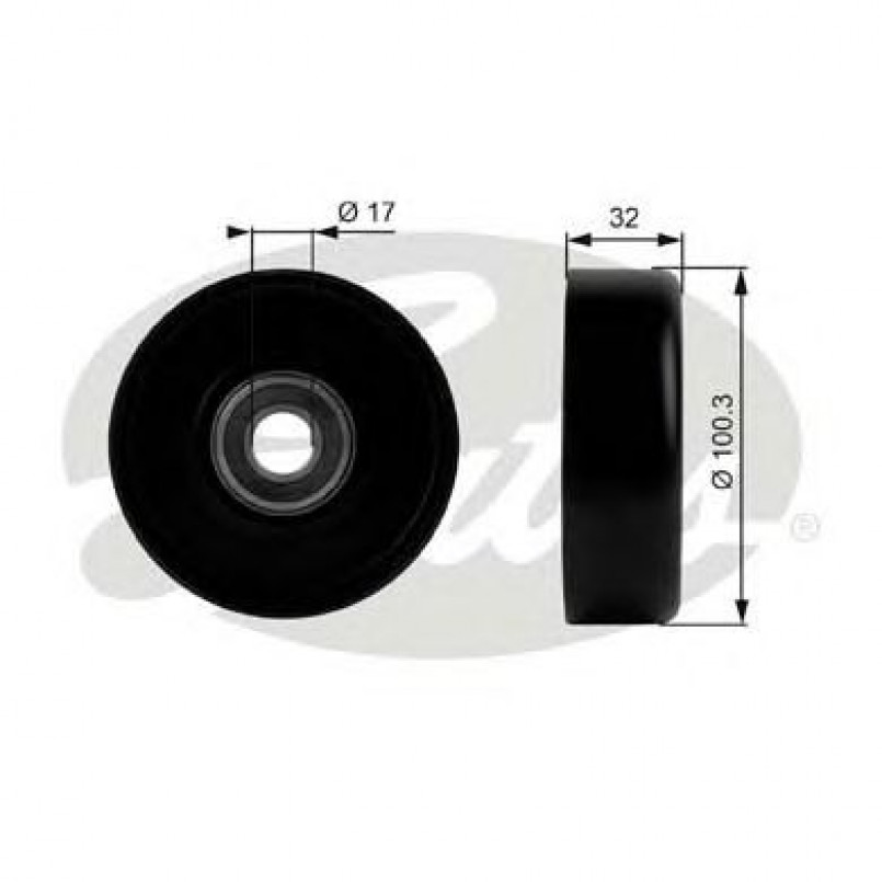 T38002 (7803-21002)  Обвідний ролик GATES DRIVEALIGN MV IDLER