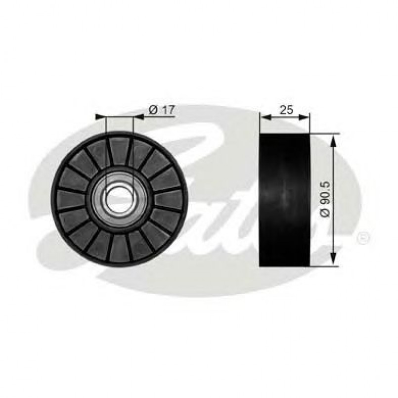 T38007 (7803-21007)  Обвідний ролик GATES DRIVEALIGN MV IDLER